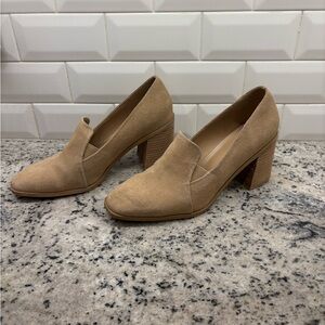 Joie Women's Tan Suede Block Heel Pumps9.5 new